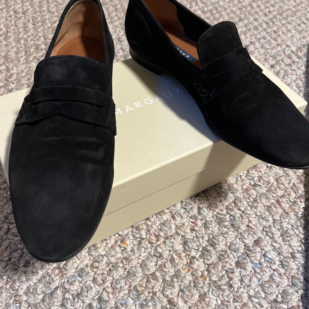 Margaux The Penny Suede Black Size 38M shoes